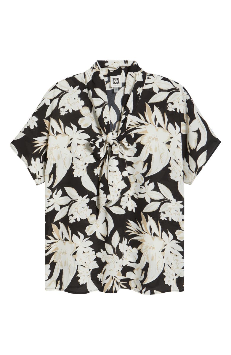 Anne Klein Pussybow Dolman Sleeve Top, Alternate, color, 