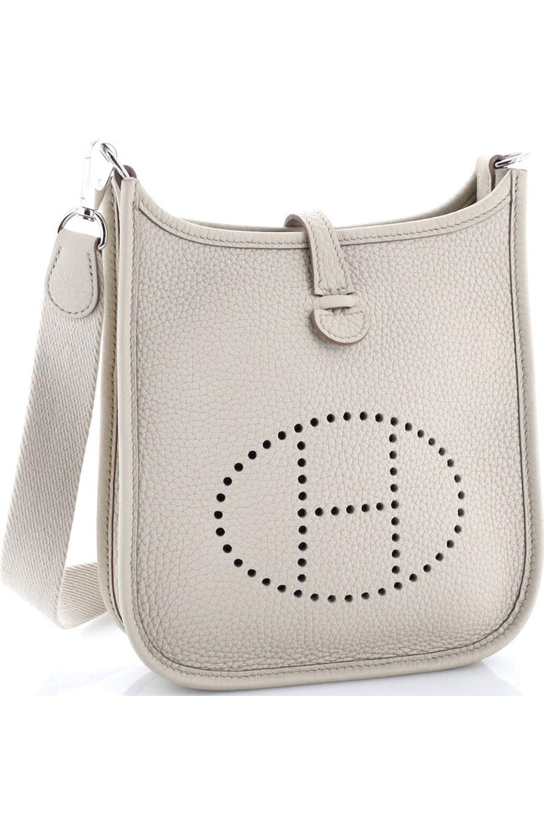 Pre-Owned Hermes Evelyne Bag Gen III Clemence TPM, Alternate, color, Beton