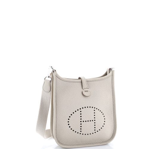 Pre-owned Hermes Hermes Evelyne Bag Gen Iii Clemence Tpm In Neutral