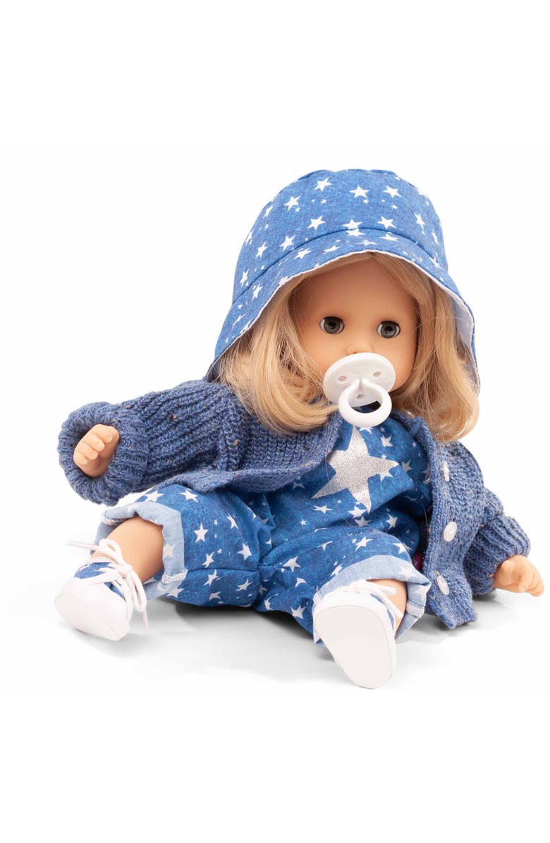 Gotz Muffin My Star 13 Inch Doll, Blue & White Star Denim Outfit, Sweater Toy, Alternate, color, Multicolored