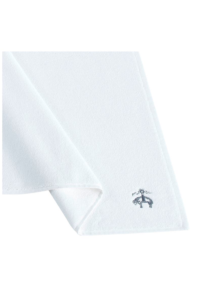 Contrast Border Turkish Cotton Bath Essential, Alternate, color, WHITE