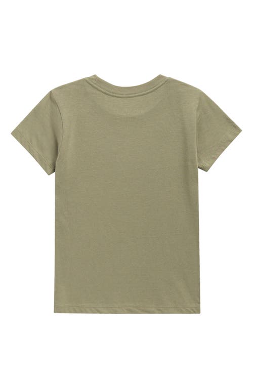 Tiny Whales Kids' More Skatin' Cotton Graphic T-shirt In Green