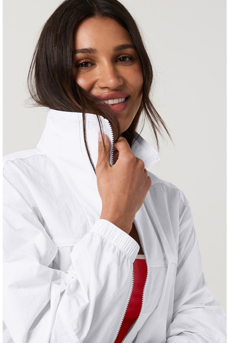 Court Full Zip Windbreaker, Alternate, color, WHITE