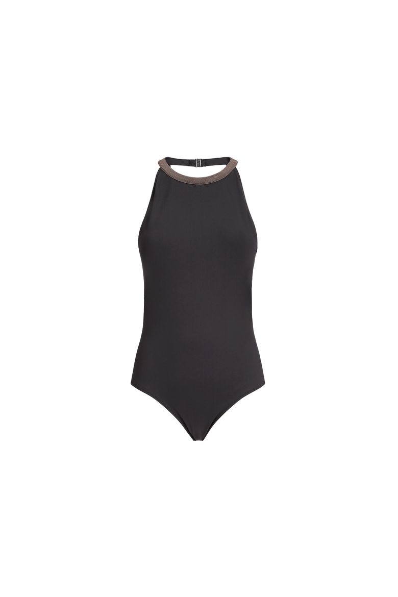 One-piece swimsuit, Alternate, color, Lignite Grey