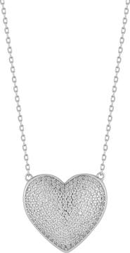 GLAZE JEWELRY CZ Pavé Heart Pendant Necklace