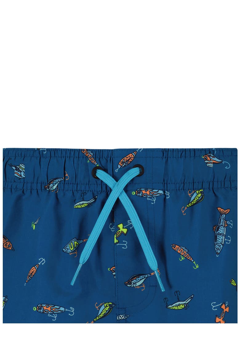 Kids' Lure Ditsy Volley Swim Trunks, Alternate, color, VARSITY BLUE