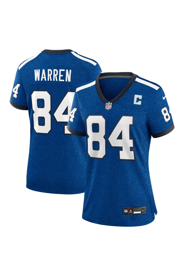 Women's Nike Tyler Warren  Heather Royal Indianapolis Colts Alternate 2 Indiana Nights Game Jersey, Main, color, Royal