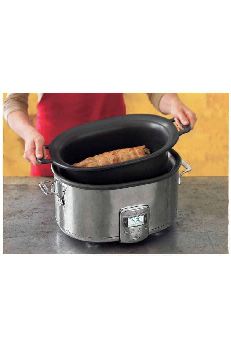 7-Quart Slow Cooker with Aluminum Insert, Alternate, color, SILVER
