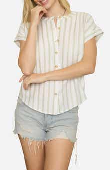 Blu Pepper Stripe Button-Up Shirt