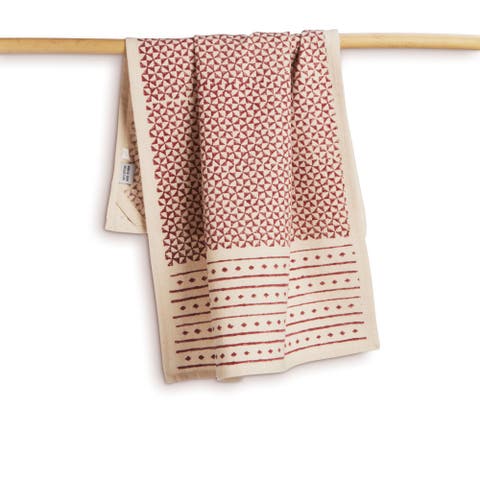Feast - Hand Block Printed Kitchen Towels - Set of 2