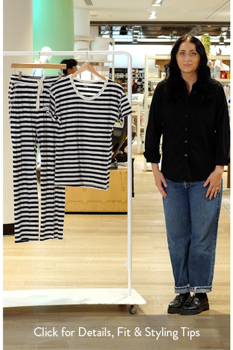 Jada Striped Organic Cotton Short Sleeve Pajamas video