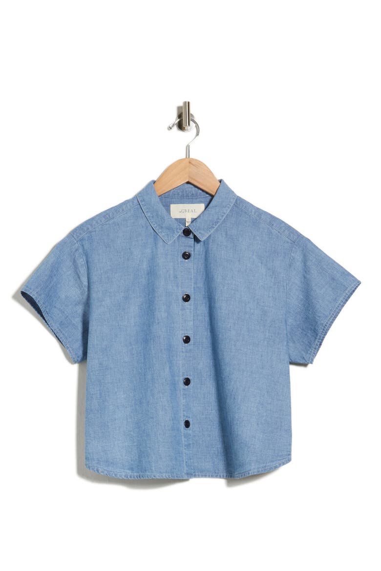 Valor Short Sleeve Cotton Top, Main, color, BOILER WASH