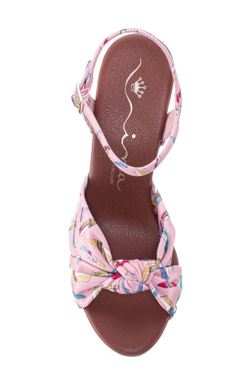 Nina Pop Ankle Strap Platform Sandal In Petal Pink