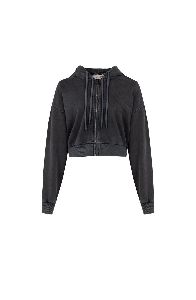PCFG Cotton Your *Itch Acid Wash Zipped Hoody, Alternate, color, Black