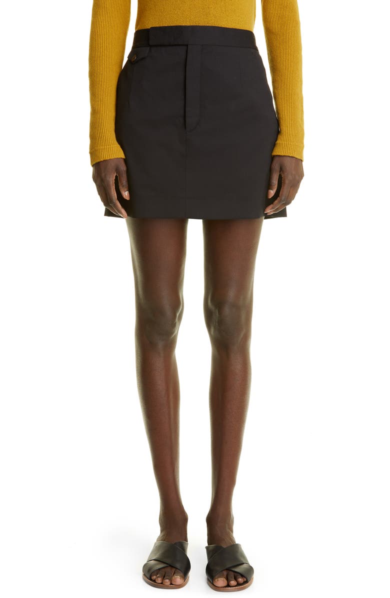 Maria McManus Trouser Stretch Wool Miniskirt, Main, color,