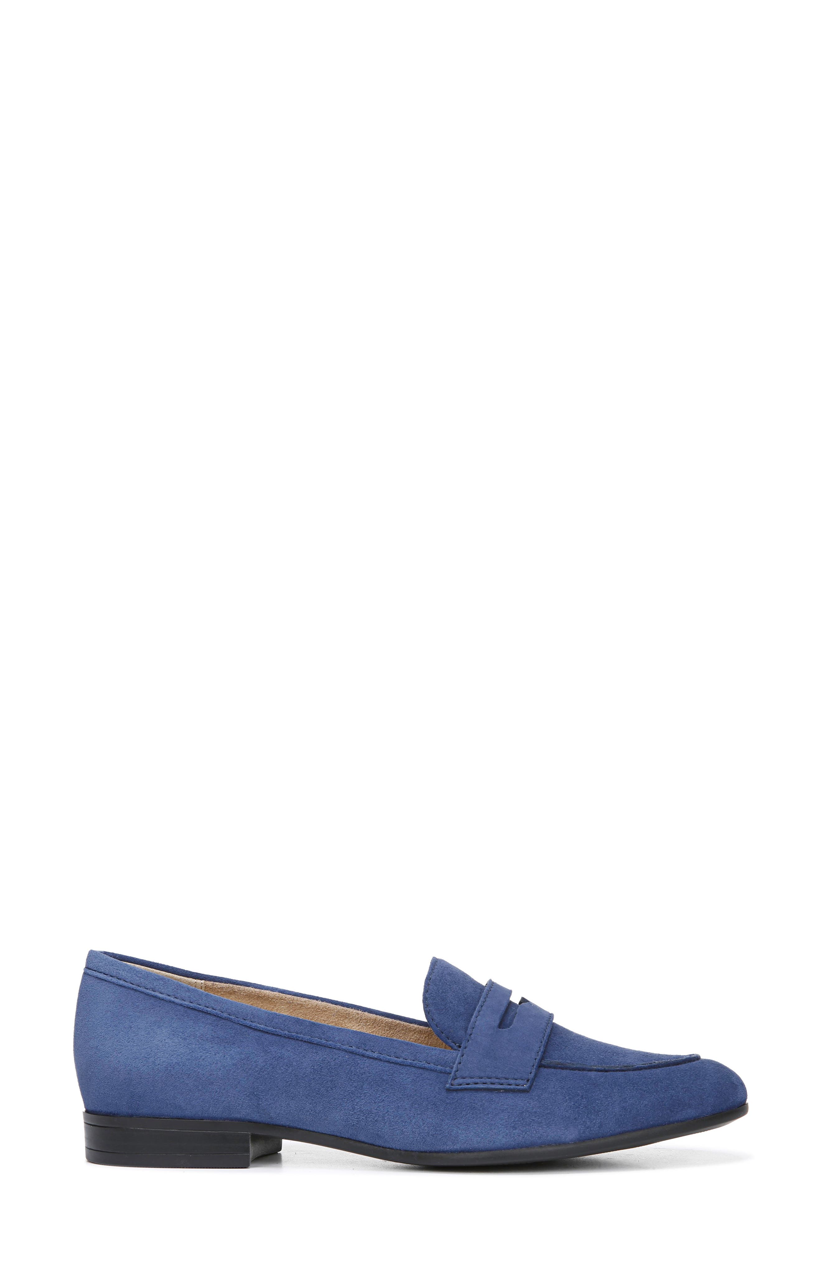 Juliette Loafer, Alternate, color, DEEP SAPPHIRE SUEDE
