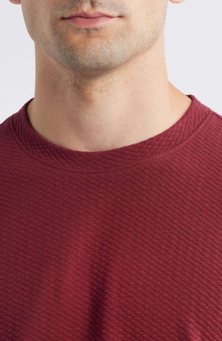 Swannies Mitch Textured Knit Crewneck Top, Alternate, color, Maroon