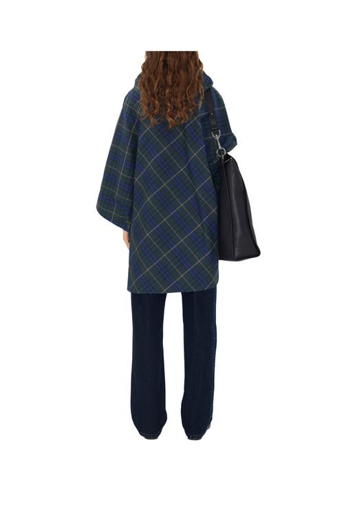 BURBERRY BURBERRY PACKAWAY CHECK TWILL CAPE