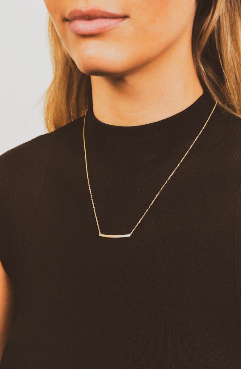 Bony Levy 14K Gold Bar Pendant Necklace, Alternate, color, 