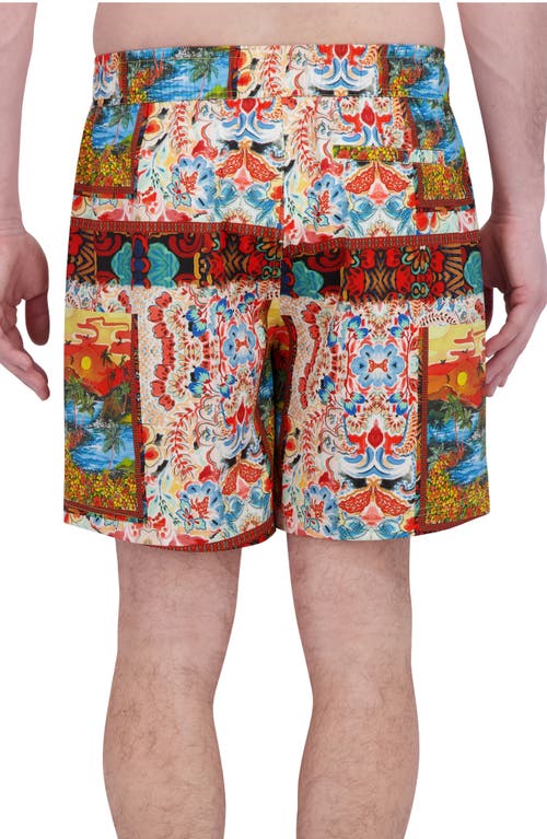 Robert Graham Quickdry Boxer Board Shorts In Multi