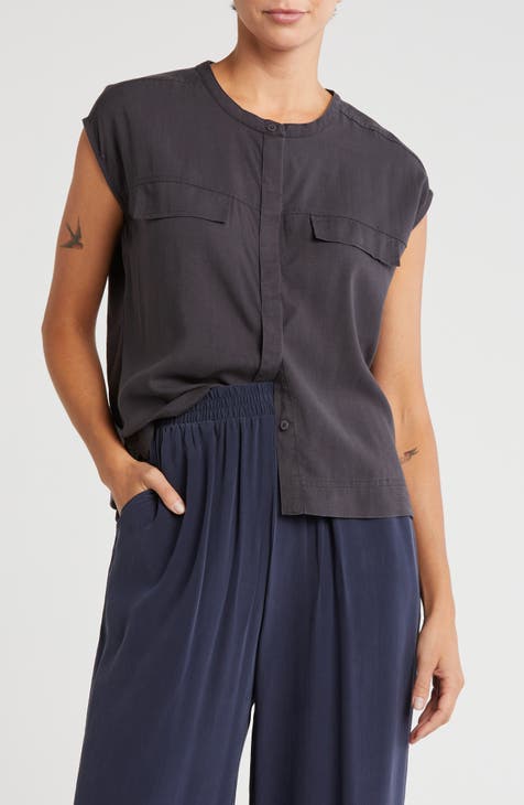 Kamryn Boxy Short Sleeve Button-Up Shirt