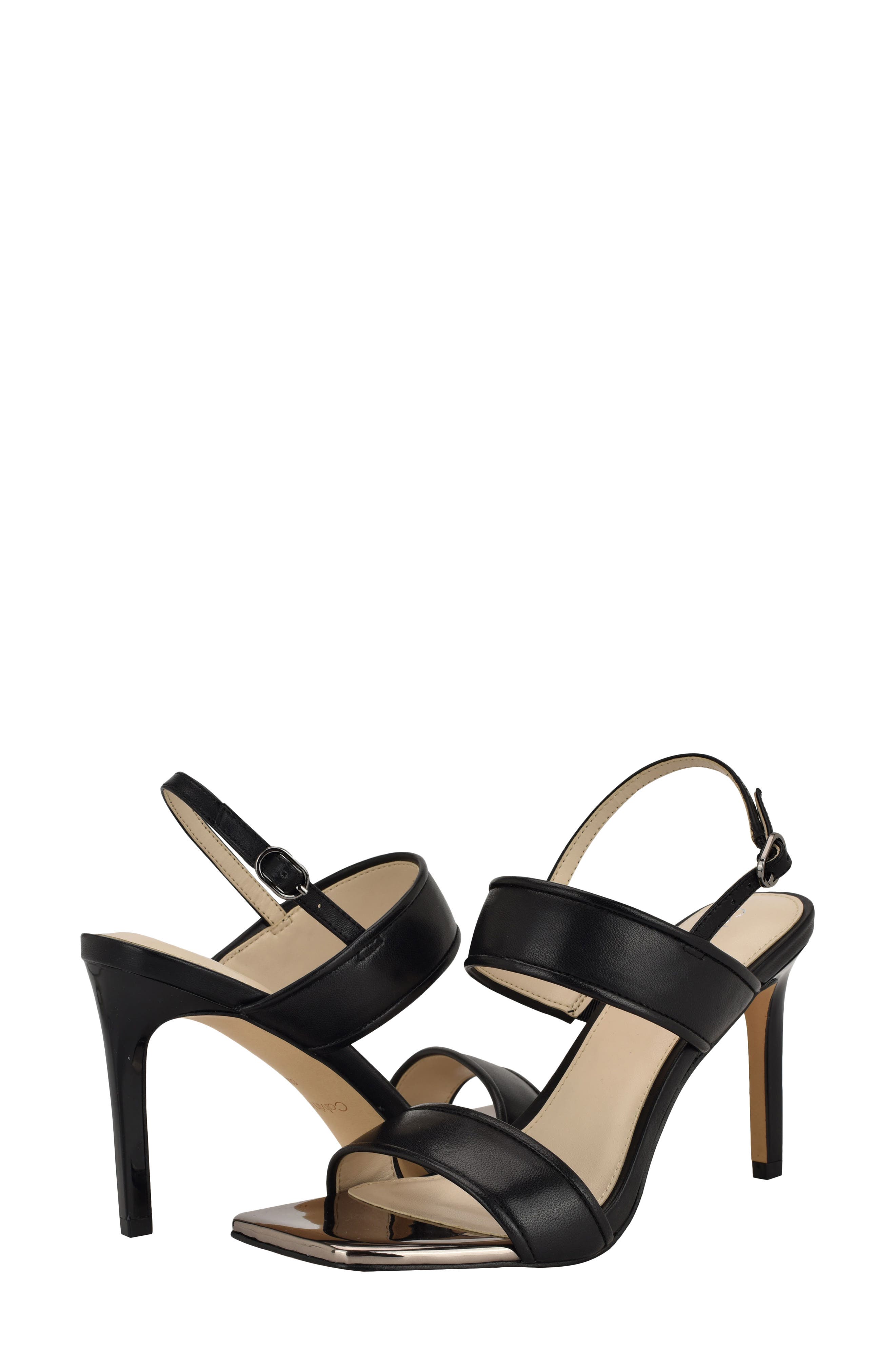 Calvin Klein Amour Slingback Sandal, Alternate, color, Black
