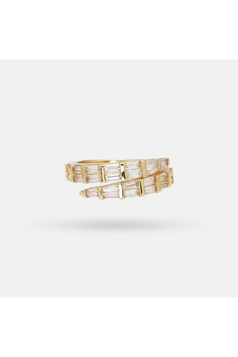 The Astoria Baguette Crest Ring, Main, color, Gold