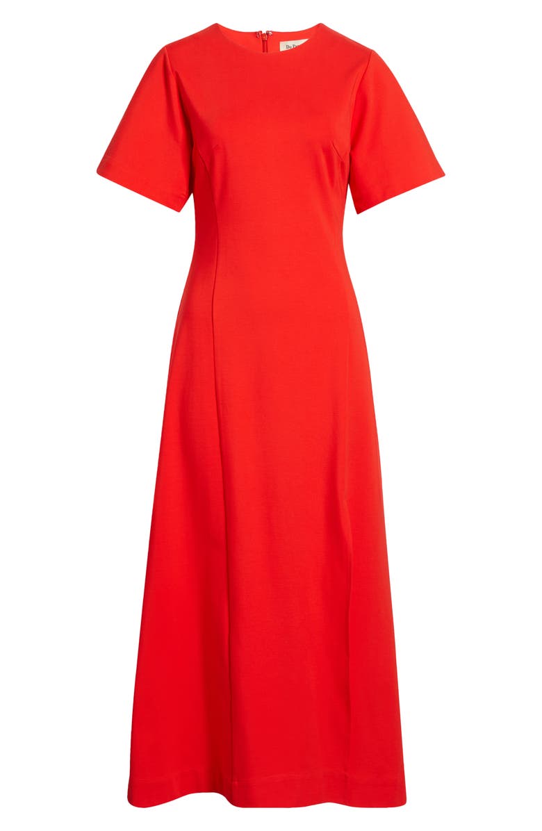 Du Paradis Dahlia Maxi Dress, Alternate, color, Coral Red