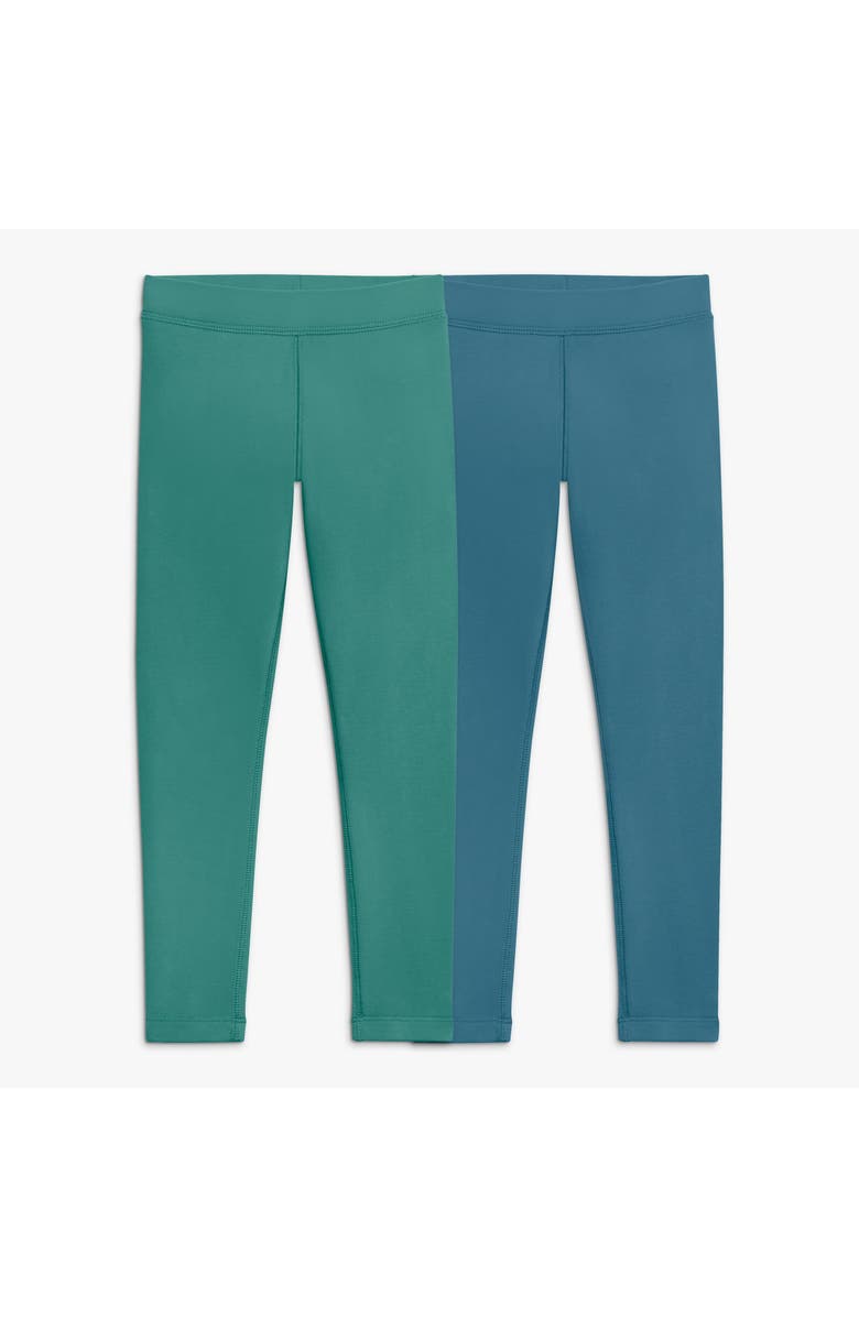 Primary Kids French Terry Cozy Legging 2-Pack, Main, color, Sunwashed Teal/Slate Blue