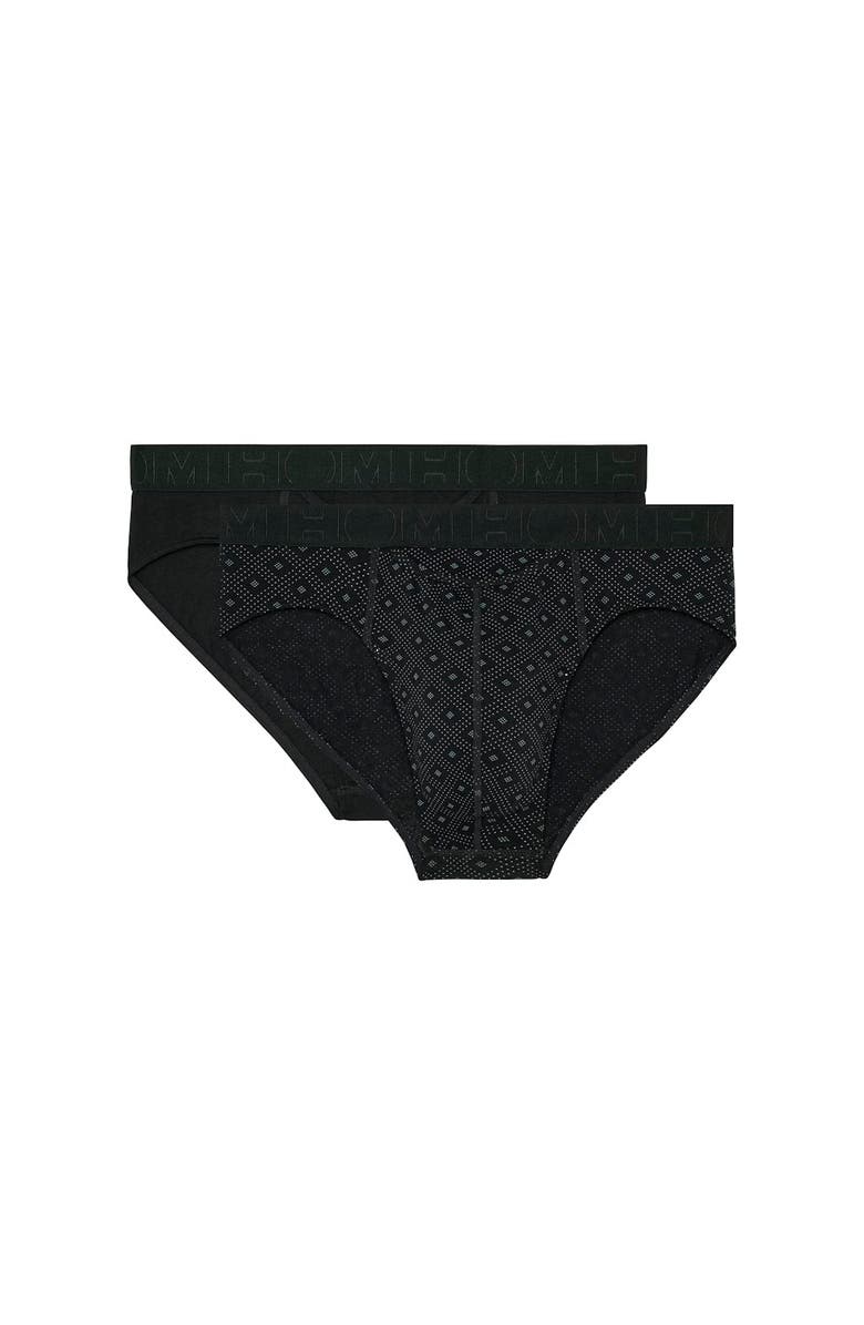 HOM Neels #2 Mini Briefs HO1 2-Pack, Main, color, Black/Black Print