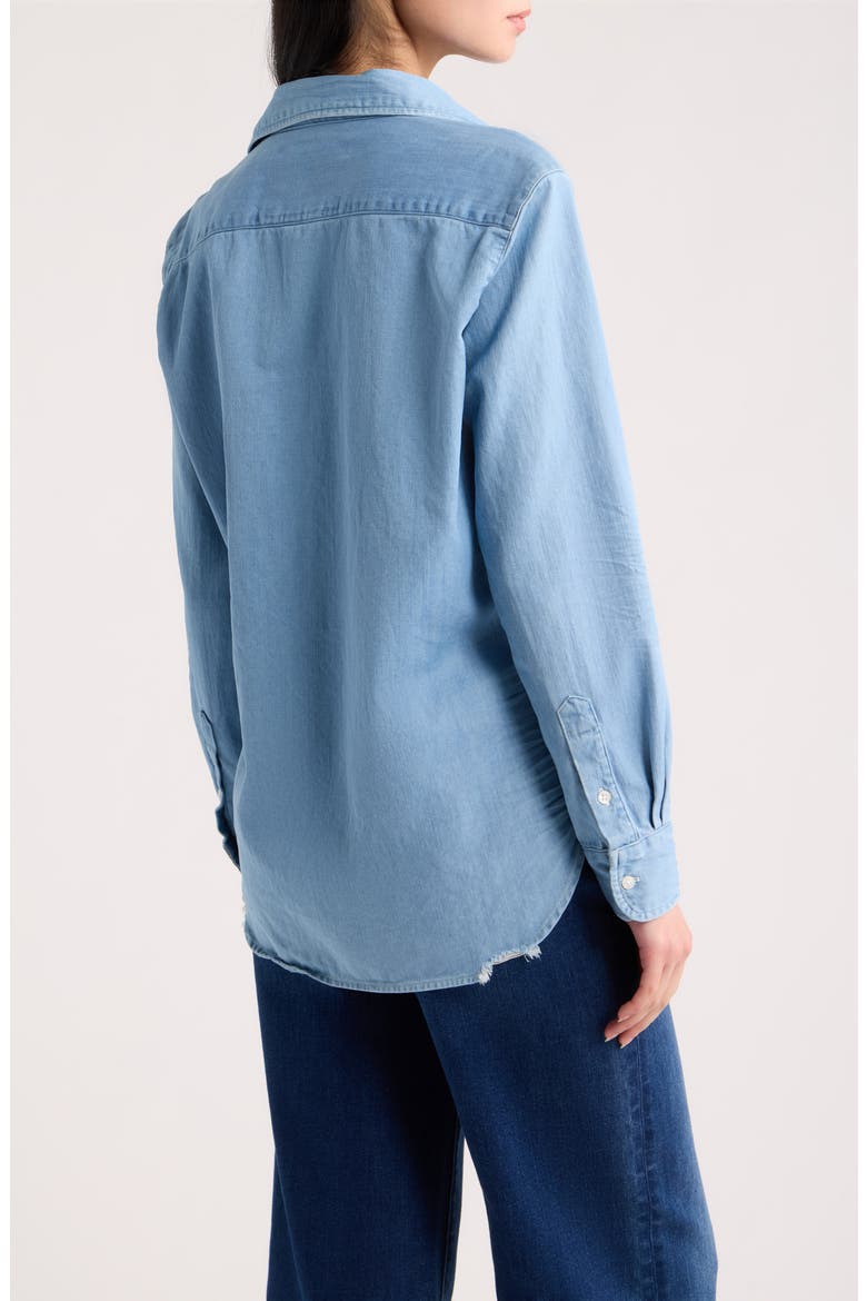 Eileen Relaxed Button Up Shirt, Alternate, color, CLASSIC BLUE WASH