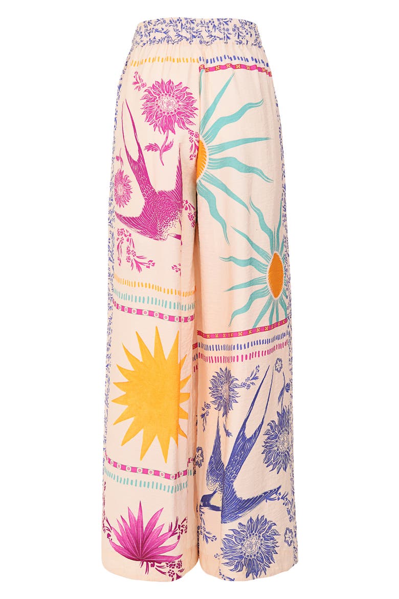 Janis Alina Wide Leg Cover-Up Pants, Alternate, color, MULTICOLOR