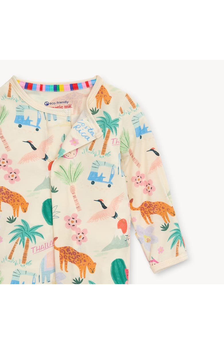Magnetic Me Wanderlust Wildlife Modal Blend Footie, Alternate, color, 