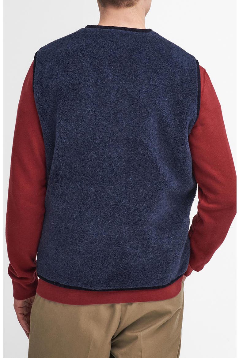 Liddesdale Wool Blend Fleece Vest, Alternate, color, NAVY