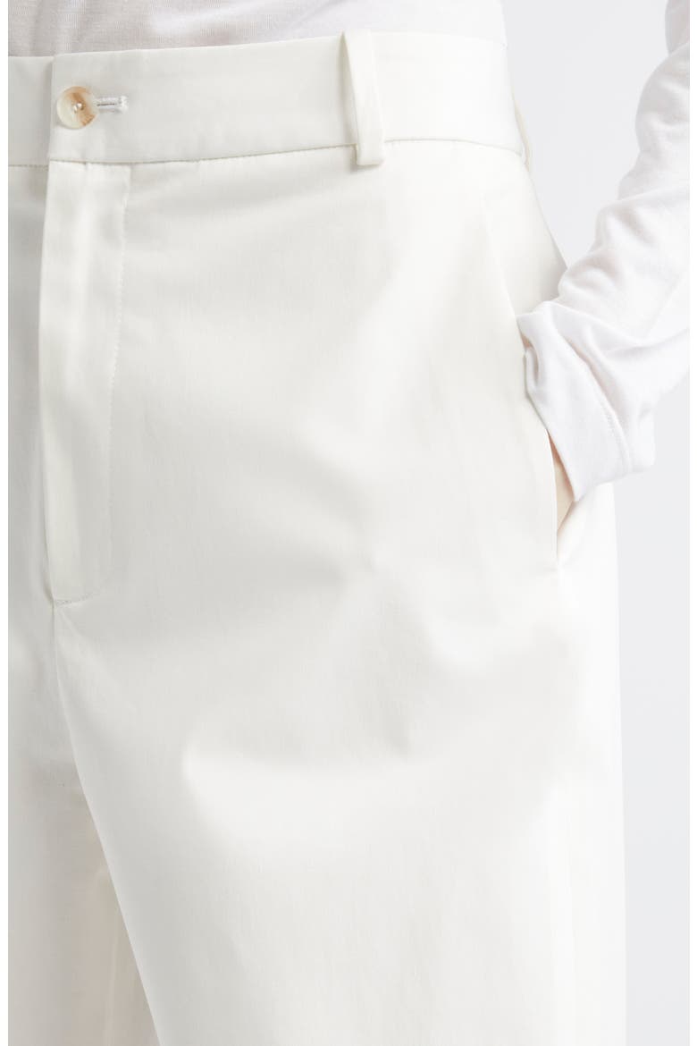 Kayden Stretch Cotton Pants, Alternate, color, WHITE
