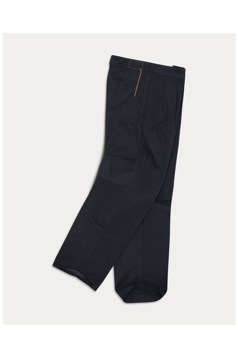 Newyork Pleated Cotton Trousers, Alternate, color, Blue