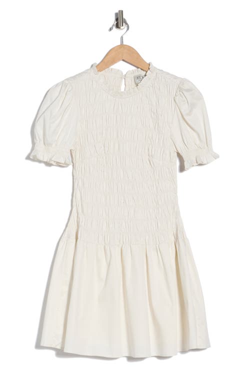 Puff Sleeve Drop Waist Dress