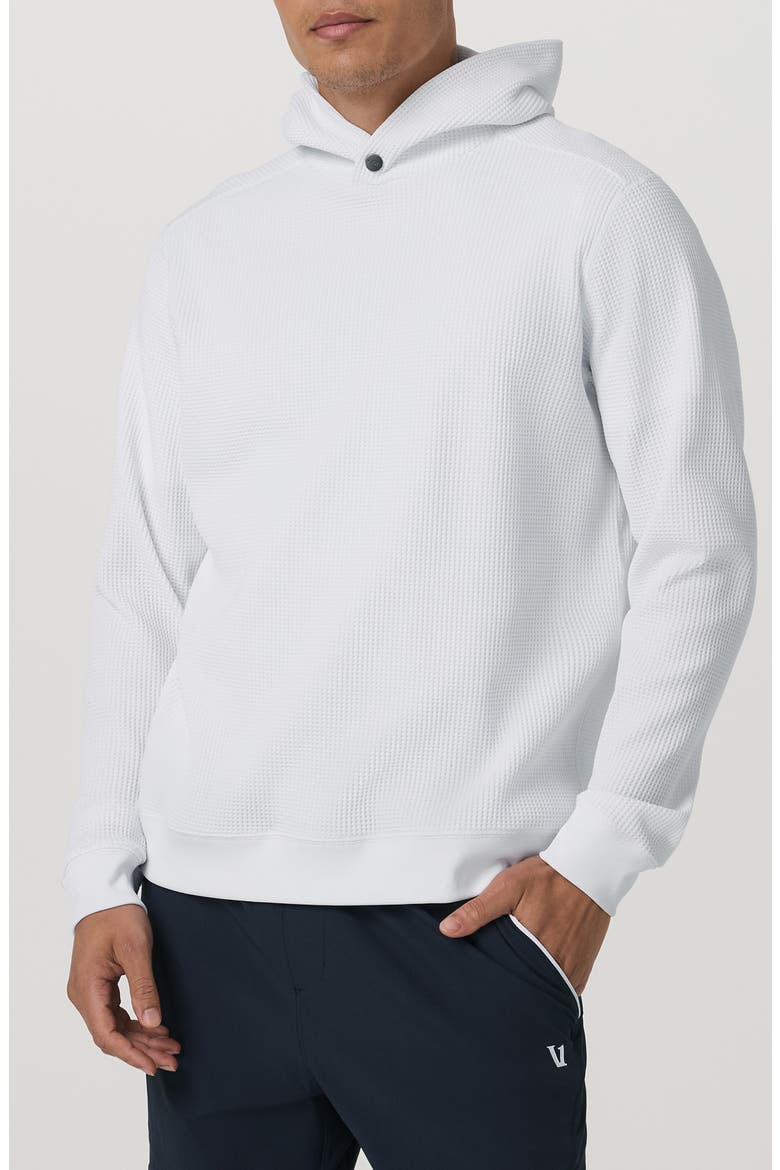 Tech Waffle Hoodie, Alternate, color, WHITE