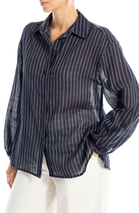 Striped Cotton Gauze Shirt