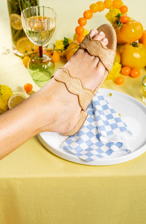 Patricia Green Palm Beach Sandal In Natural Raffia
