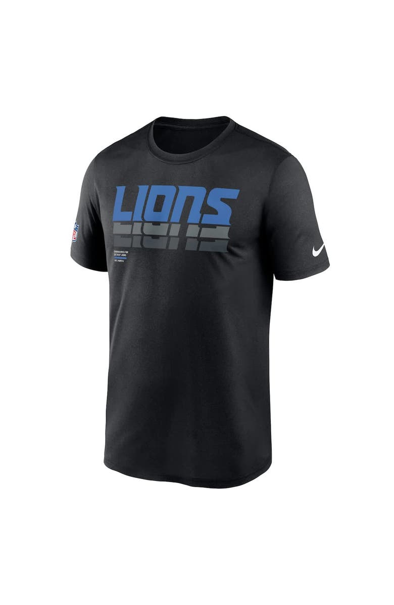 Nike Men's Nike Black Detroit Lions Sideline Legend Performance T-Shirt, Alternate, color, 