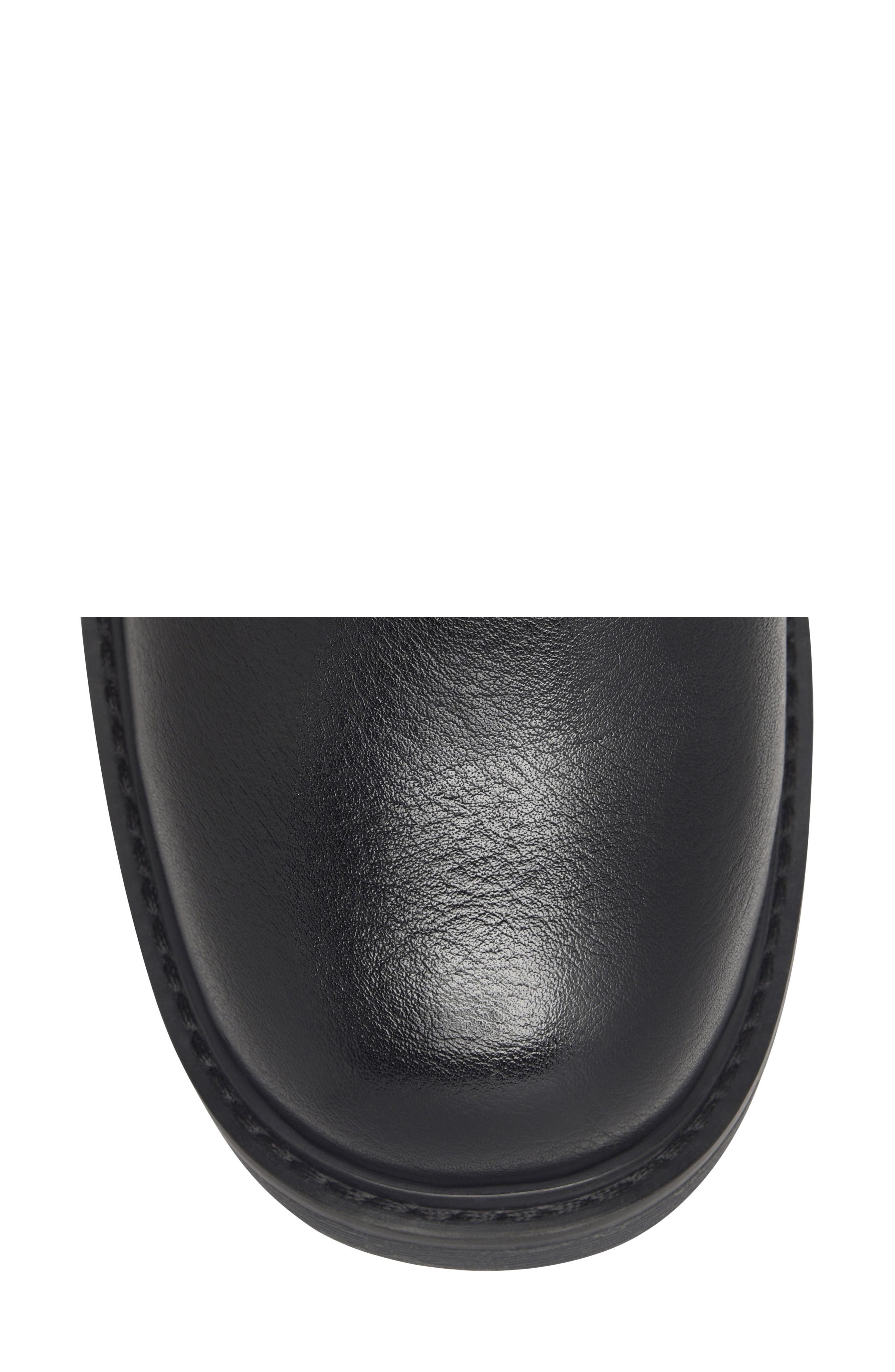 Tameryn Faux Leather Bootie, Alternate, color, BLACK