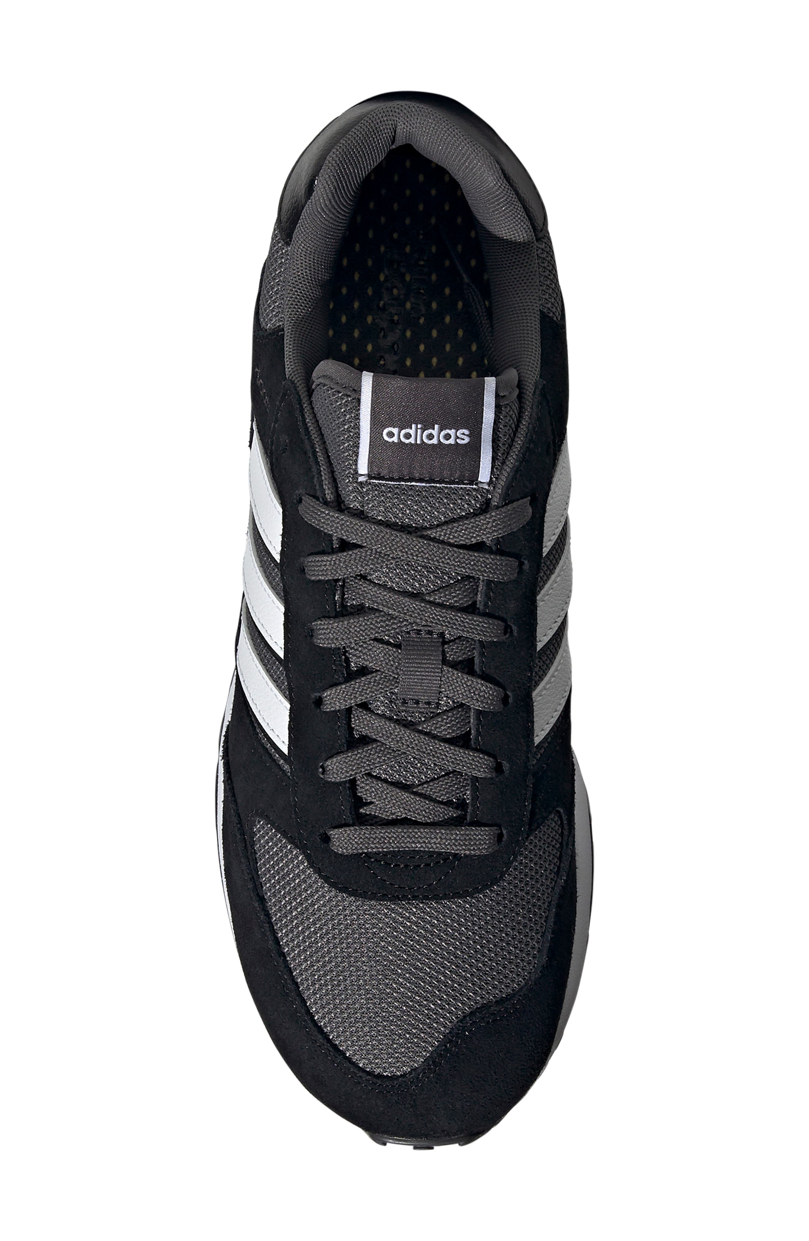 adidas Run 80s Sneaker, Alternate, color, Black/ White/ Grey