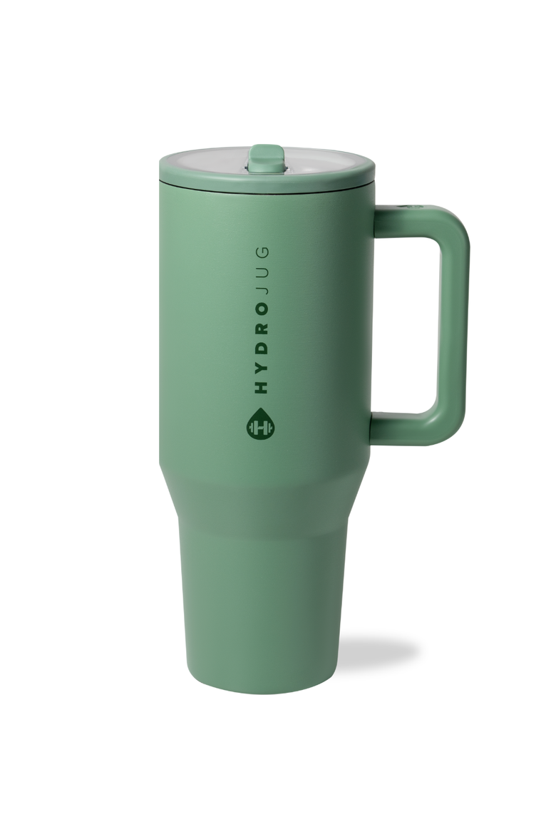 Traveler - Leakproof Insulated 40oz Water Bottle with Handle & Flip Straw, Main, color, Sage