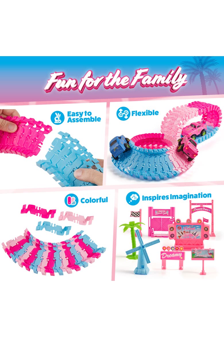 Pink Paradise Adventure Tracks 225 Piece, Alternate, color, Multi Color