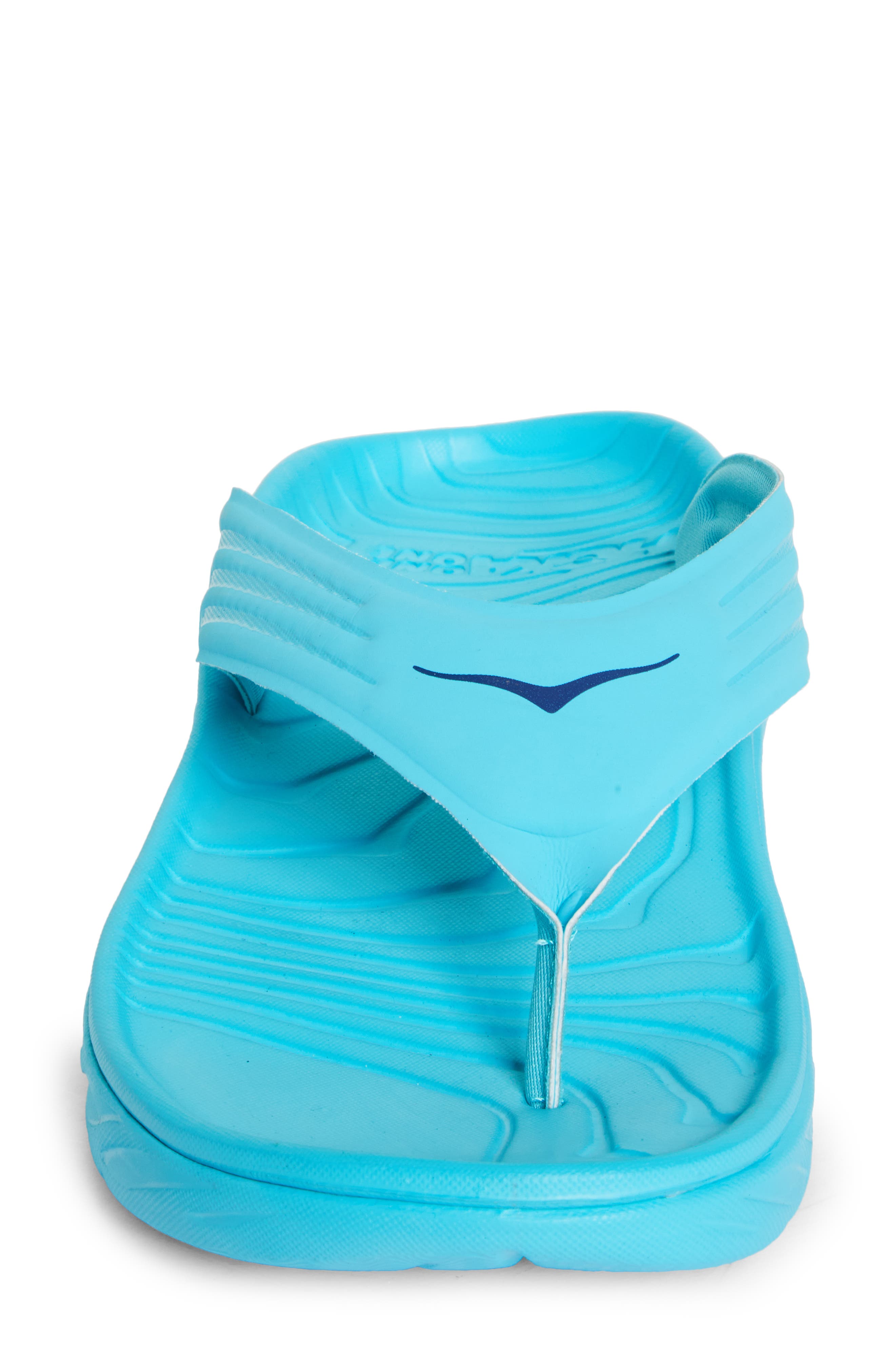 HOKA Ora Recovery Flip Flop, Alternate, color, Scuba Blue / Bellwether Blue