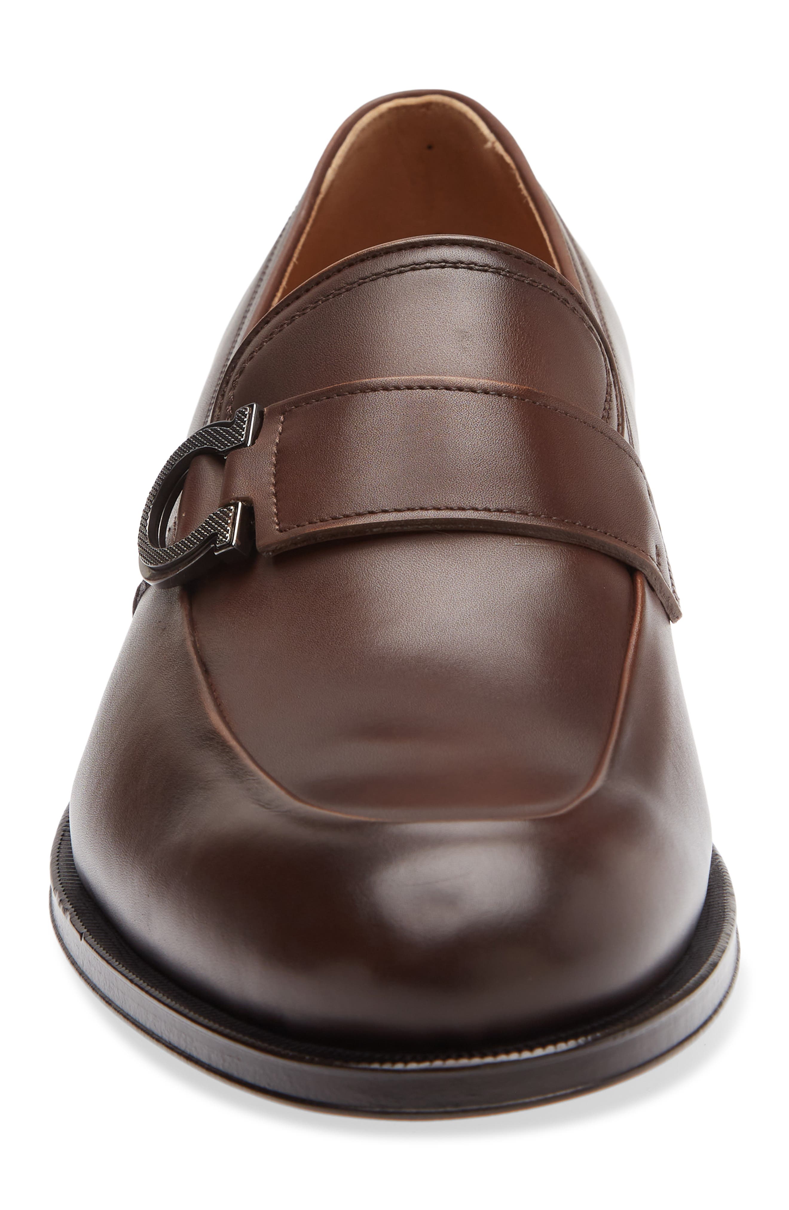 FERRAGAMO Scout Ganini Ornament Loafer, Alternate, color, Midbrown Biscotto