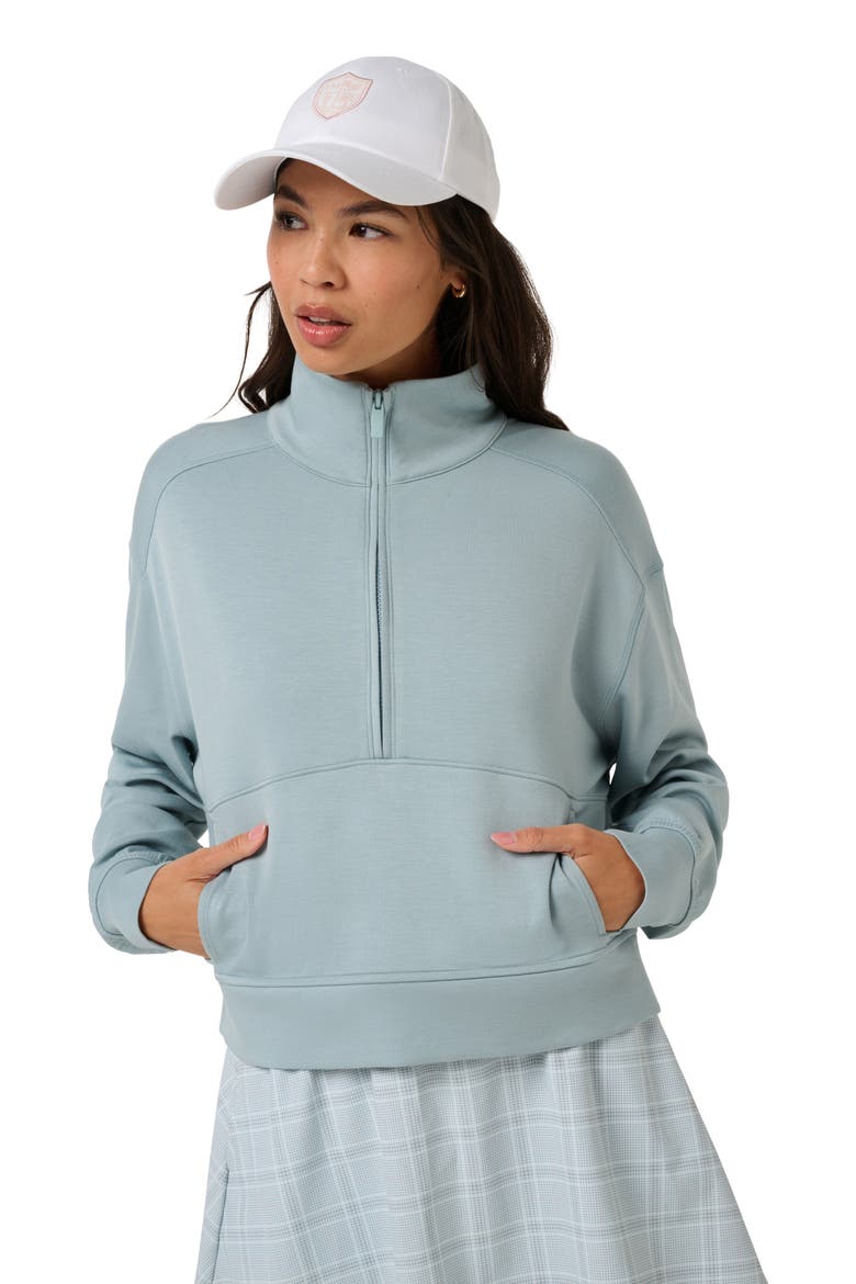 Skyloft Soft Half Zip Sweatshirt, Alternate, color, SLATE