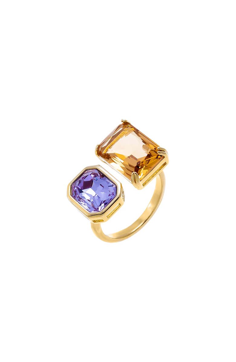 BY ADINA EDEN Champagne X Lilac Duo Statement Ring, Main, color, Multi-Color
