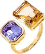 BY ADINA EDEN Champagne X Lilac Duo Statement Ring